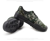 Men's Shoes Army Green Camouflage Cavans Farmer Work amp Safety Rubber Training Liberation Outdoor Sneakers Mart Lion   