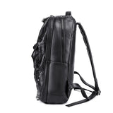  Relief Skull Embossed 3D Backpack Creative Men's Women Schoolbag Laptop Bag Punk Rivets Rucksack Waterproof Travel Backpack Mart Lion - Mart Lion