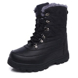 Snow Boots Men's Winter Shoes Warm Non-slip Retro Tide Tooling MartLion black 4.5 