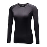 Running T-shirt Compression Tights Women Quick Dry Long Sleeve Fitness Women Clothes Tees Tops Rn MartLion   