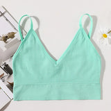 Seamless Bra Sports Bras For Women U-shape Back Crop Tops Female Bralette C Lingerie Brassiere Women MartLion matcha One Size XL