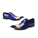 Bella British Men's Real Leather Oxford Shoes Pointed Toe Brogue Party Lace Up Dress MartLion   