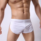 Male Panties Underwear Boxers Breathable Men Boxer  Side Split Underpants Shorts Sleepwear MartLion   