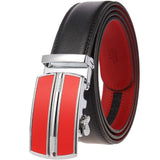 Belts Men's Genuine Leather Luxury Waist Strap Blue Automatic Buckle Jeans Belts MartLion 05 125cm 