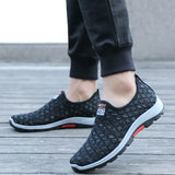 Summer Mesh Men's Casual Shoes Breathable Slip on Loafers Lightweight Sneakers Non-slip Walking Shoes Zapatillas Hombre MartLion   