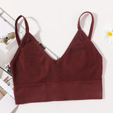 Seamless Bra Sports Bras For Women U-shape Back Crop Tops Female Bralette C Lingerie Brassiere Women MartLion wine red One Size L