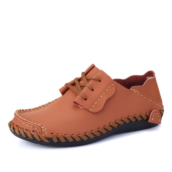 Men's Handmade Casual Leather shoes Slip On Flat Moccasins Oxford super MartLion   
