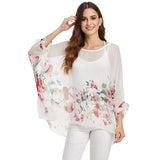 Women Blouses Style Batwing Casual Summer Blouse Shirt Woman MartLion picture color 35 4XL 