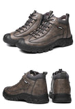 Winter Genuine Leather Men's Boots Natural Fur Warm Ankle Working Footwear Waterproof Snow MartLion   