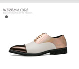 Men's Dress Shoes Wedding Office Footwear Mixed Color  Leather Comfy Formal MartLion   