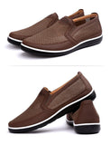 Summer Mesh Shoes Men's Slip-On Flat Sapatos Hollow Out Father Casual Moccasins Basic Espadrille Mart Lion   