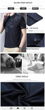 Summer Men's T Shirt Casual Print Short Sleeve Tshirt for Silm Fit Turn-down Collar Mart Lion   