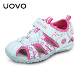 Summer Beach Footwear Kids Closed Toe Toddler Sandals Children Designer Shoes For Boys And Girls Mart Lion 161007-White 6 