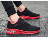 Trendy Black Green Air Sneakers Men's Shoes Non Slip Air Cushion Trainers Couple Flying Weaven Casual Mart Lion   