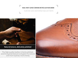 Men's dress shoes Brogue shoes Wedding casual lace-up shoes Oxford shoes MartLion   