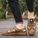 Summer Men's Sandals Breathable Shoes Beach Outdoor Casual Roman Slippers Mart Lion   