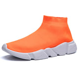 High Top Sock Sneakers Men's Shoes Unisex Basket Flying Weaving Breathable Slip On Trainers Shoes zapatillas mujer Mart Lion   