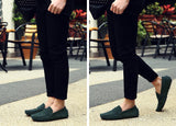 Men's Leather Loafers Casual Shoes Moccasins Slip On Flats Driving Mart Lion   