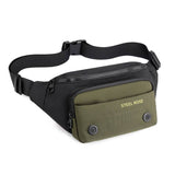 Casual Men's Chest Bags Multi-Function Crossbody Waist Pack Nylon Zipper Phone Pouch Hip Fanny Pack Short Travel Mart Lion   