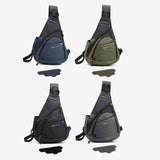 Casual Knapsack Waterproof Men's Outdoor Chest Bag Nylon Messenger Short Trip Phone Pouch Travel Backpack Mart Lion   