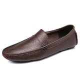 Men's Genuine Leather Shoes Loafers Luxury Casual Moccasin Mart Lion   