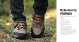 Spring Autumn Men's Work Casual Shoes Outdoors Leather Round Toe Sneakers Climbing Hiking Mart Lion   