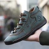 Leather Casual Men Shoes Breathable Ourdoor Shoes Men MartLion   