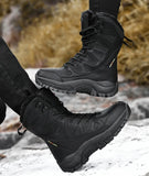 Warm Plush Snow Boots Lace Up Casual High Top Men's Boots Waterproof Winter Boots Anti-Slip Ankle Army Work MartLion   