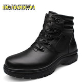 Men's Work Safety Shoes Warm Construction Protective Footwear Steel Toe Anti-smashing Non-slip Sand-proof Mart Lion   