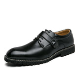 Men's Loafers Shoes Slip On Strap Mix Color Black Casual Dress Office Wedding MartLion black 6 