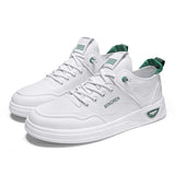 Men's Korean Light Anti Slip Walking Off White Shoes Leisure Breathable Student Walking Mart Lion Green 39 