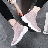 Women Platform Sneakers Casual Shoes Slip On Sock Trainers Plush Lightweight MartLion   