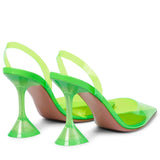 Transparent PVC Women Pumps Cup Heeled Summer Jelly Shoes Elegant High heels Party Prom MartLion   