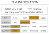 Summer Shirt Men's Short Sleeves Button Up Shirt Turn-down Collar Casual Clothing Mart Lion   