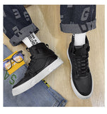 Hip Hop Streetwear Chunky Sneakers Men's Leather Casual Shoes Thick Bottom EVA Basket Tenis Masculino Adulto Sneakers Mart Lion   