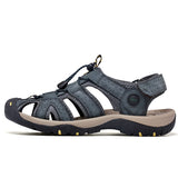 Men's Shoes Genuine Leather Sandals Summer Causal Beach Outdoor Casual Sneakers Mart Lion   