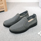 Summer Men's Shoes Breathable Mesh Casual Moccasin Classic Gray Loafers Driving Flat Mart Lion 4-Mesh Grey 9 