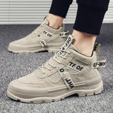 High-top Non-slip Thick-soled Student Shoes Trendy Casual Men's Shoes Lightweight Outdoor Running Sneakers Mart Lion   