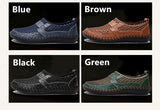 Summer Men's Casual shoes Breathable Mesh cloth Loafers Soft Flats Sandals Handmade Driving Mart Lion   