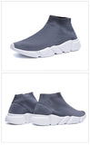 High Top Sock Sneakers Men's Shoes Unisex Basket Flying Weaving Breathable Slip On Trainers Shoes zapatillas mujer Mart Lion   