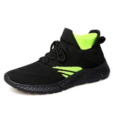 Men's Shoes Casual Lace-up Sneakers Tenis Outdoor Walking Footwear Zapatillas Hombre Mart Lion Black green 39 