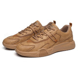 Men's Casual Light Sports Shoes Breathable Non Slip Flat Summer Versatile Walking Mart Lion Chocolate 39 