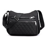 Women Shoulder Messenger Waterproof Nylon Oxford Crossbody Handbags Large Capacity Travel Bags Purse Mart Lion Black Small 24cmx10cmx20cm 