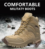Men's Military Boots Outdoor Hiking Non-slip rubber Tactical Desert Combat Work Shoes Sneakers Mart Lion   