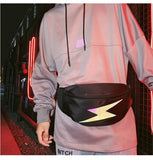 Hip Hop Men's Waist Bag Chest Reflective At Night Sports Phone Pouch Unisex Fanny Pack Shoulder Belt Pack Mart Lion - Mart Lion