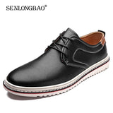 Men's Casual Shoes Leather Dress Waterproof Outdoor Non-slip Wedding Mart Lion   