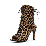 Summer Women Sandals Serpentine Leopard Gladiator Shoes Comfort Party High Heels Mart Lion Brown Leopard 34 