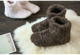 Winter Women Coral Fleece Slippers Girls Soft Soles High Boots Indoor Home Non-slip Sock Floor Shoes Men's Plush Warm Mart Lion   