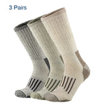 80% Merino Wool Socks Men's Women Thicken Warm Hiking Cushion Crew Socks Merino Wool Sports Socks Moisture Wicking MartLion Pack F(3 Pairs ) Euro M(36-40) 