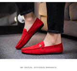 Off-Bound Men's Casual Shoes Bee Suede Loafers Flats Driving Soft Moccasins Footwear Slip-On Walking Mart Lion   